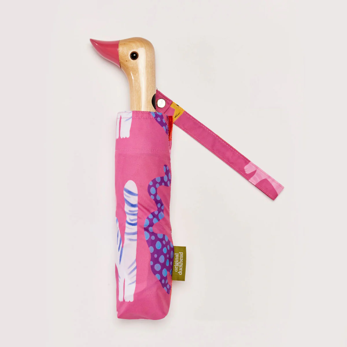 Fuchsia Arty Cats Duck Umbrella - Image 3