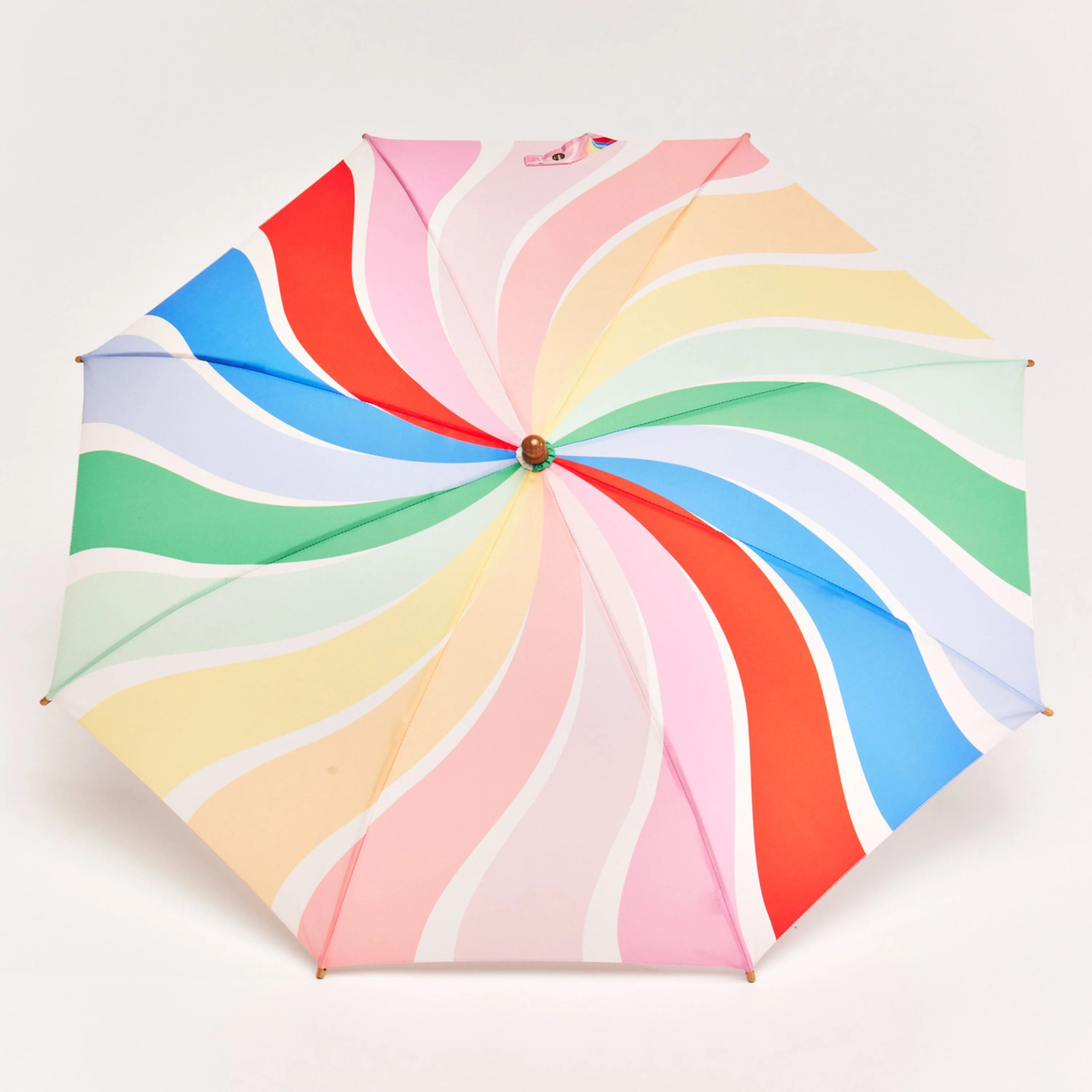 Original Duckhead x Meri Meri Rainbow Stripes Duckling Kids Umbrella - Image 6