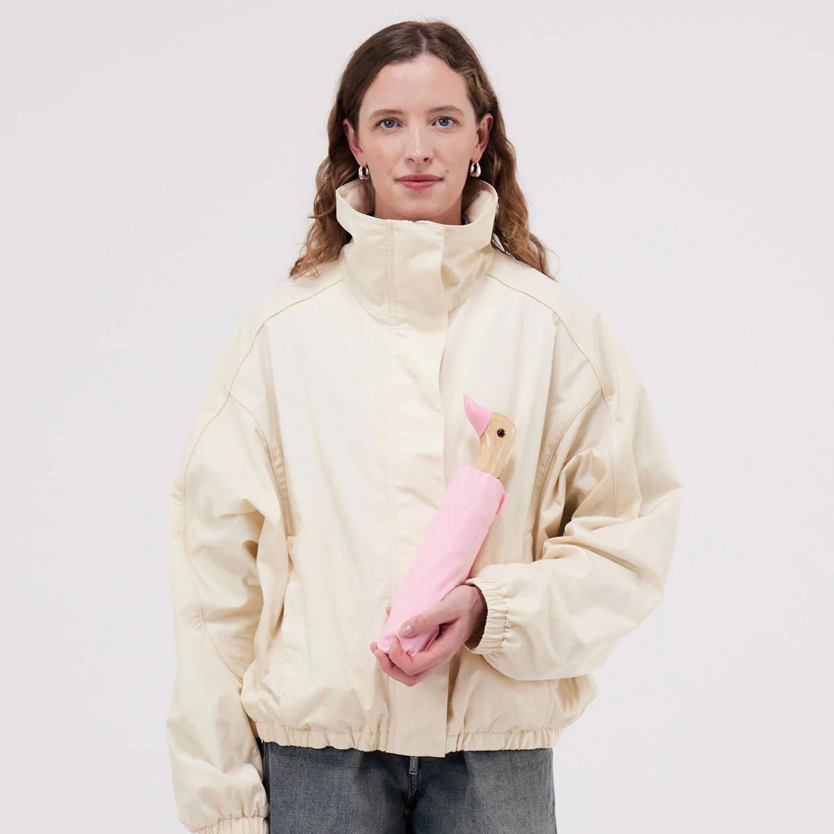 Powder Pink Duck Umbrella - Image 3