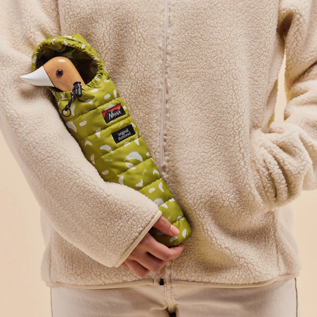 Sleep-Friendly Khaki Nanga Compact Duck Umbrella - Image 3
